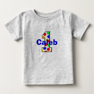 Camiseta De Bebé La polca arcoiris con los puntos de la primera cam