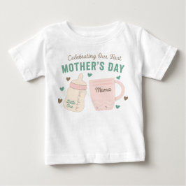 Camiseta De Bebé la primera bebé del día de mamá T-Shirt