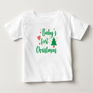 Camiseta De Bebé La primera camiseta navideña del bebé