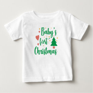 Camiseta De Bebé La primera camiseta navideña del bebé