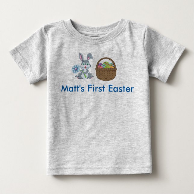 Camiseta De Bebé La primera mercadería de Pascua del Bebé (Anverso)