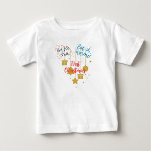 Camiseta De Bebé La primera Navidad del bebé