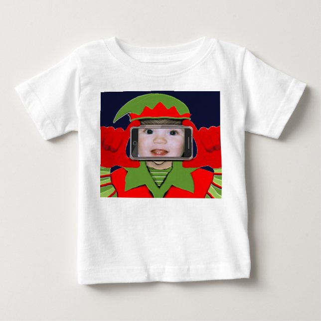 Camiseta De Bebé La primera Navidad del bebé (Anverso)