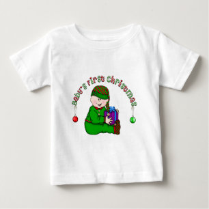 Camiseta De Bebé La primera Navidad del bebé Elfo bebé (CA2)
