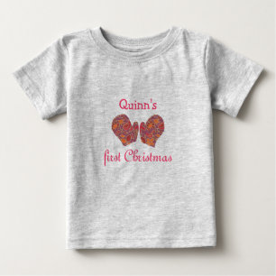Camiseta De Bebé La primera Navidad del bebé T