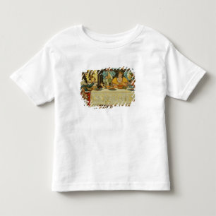 Camiseta De Bebé La princesa comparte su cena con la rana, de