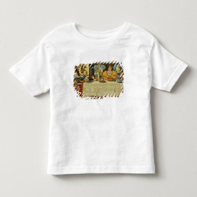 Camiseta De Bebé La princesa comparte su cena con la rana, de (Anverso)