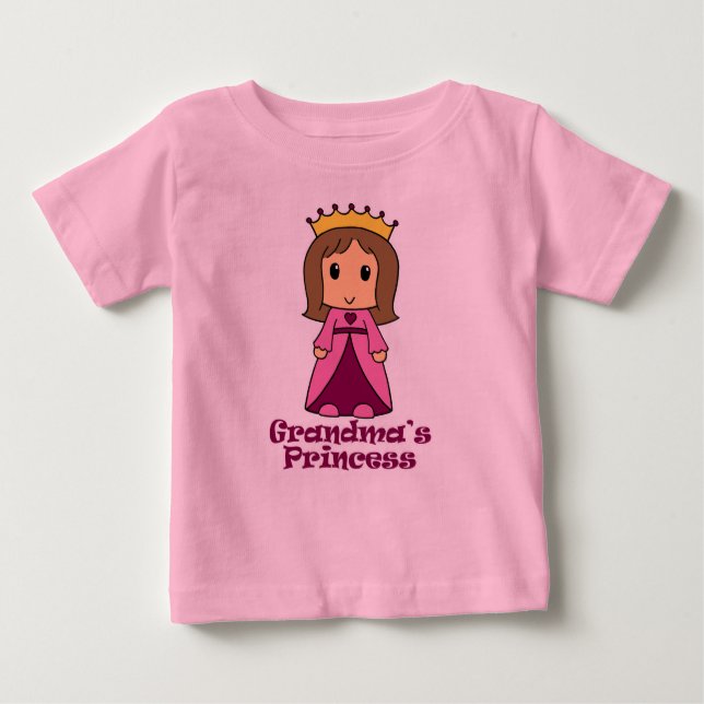 Camiseta De Bebé La princesa de la abuela (Anverso)