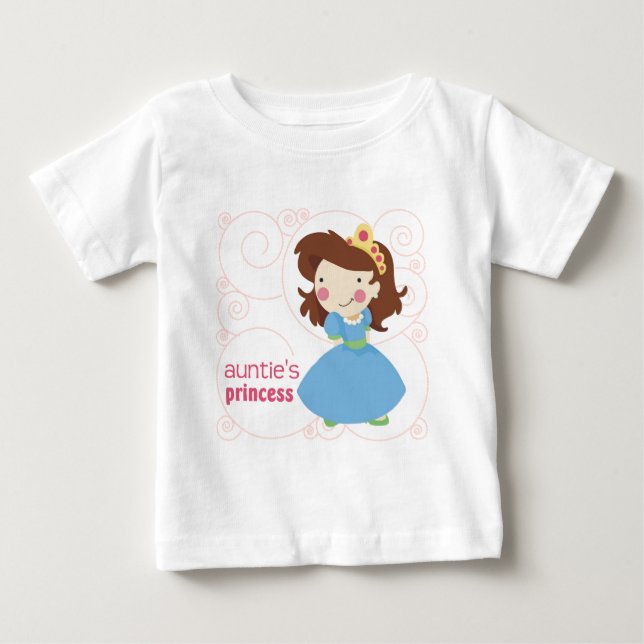 Camiseta De Bebé La princesa de la tía (Anverso)