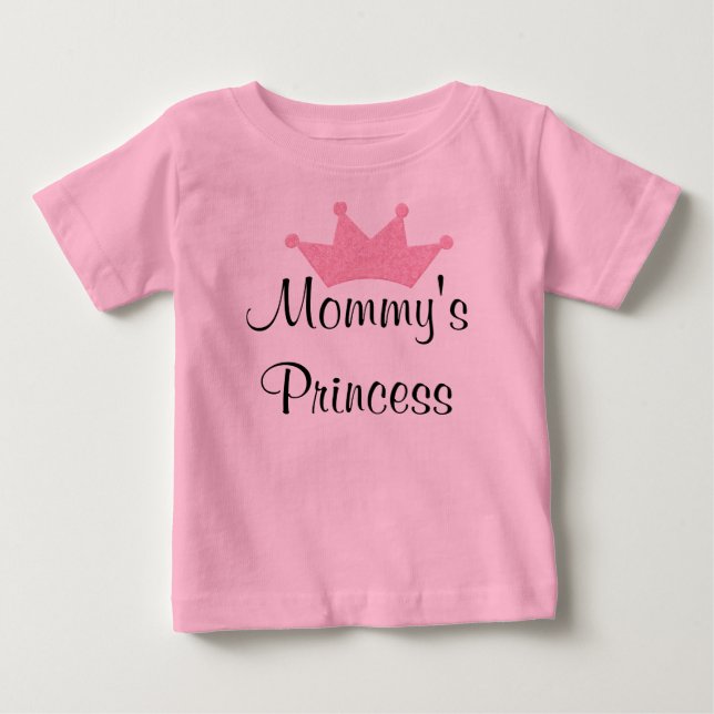 Camiseta De Bebé La princesa de mamá (Anverso)