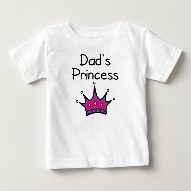 Camiseta De Bebé La princesa de papá (Anverso)
