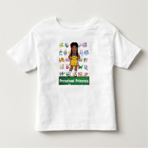 Camiseta De Bebé La princesa de preescolar Chica negro vuelve a la 