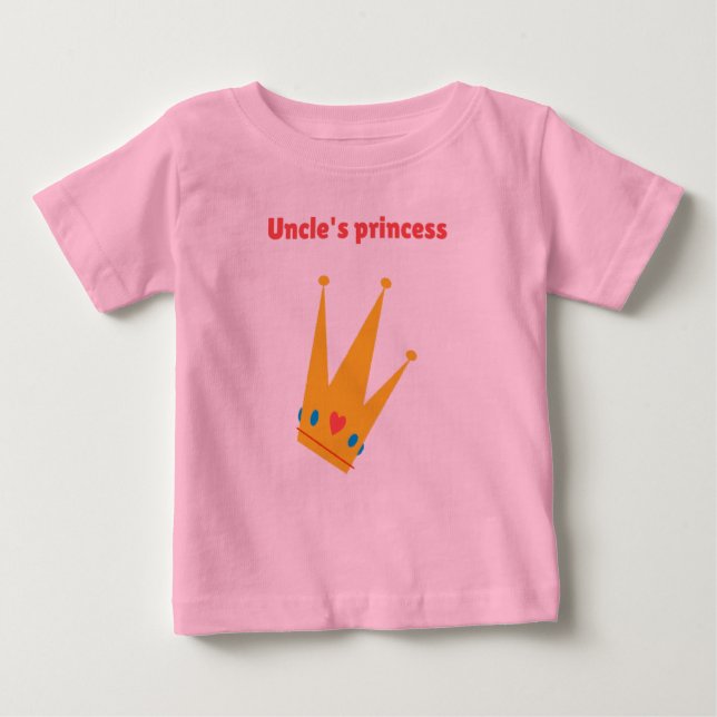 Camiseta De Bebé La princesa del tío (Anverso)