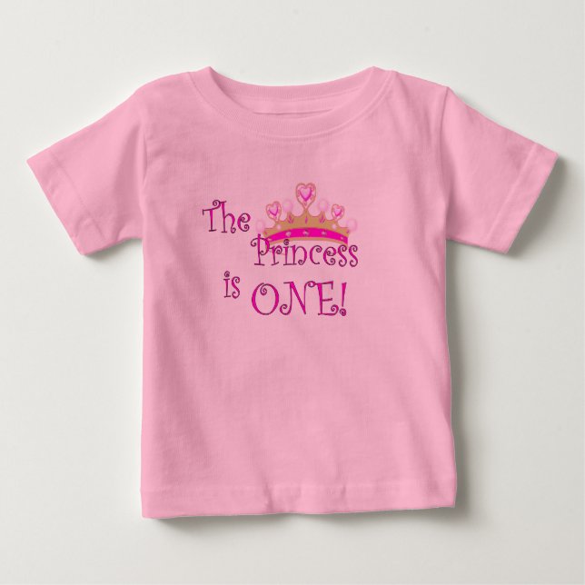 Camiseta De Bebé La princesa es 1 (Anverso)
