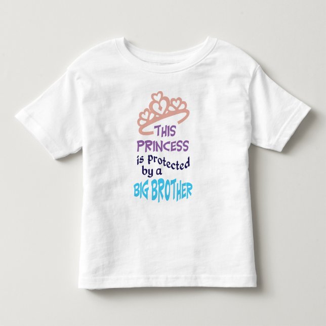 Camiseta De Bebé La princesa está protegida (Anverso)