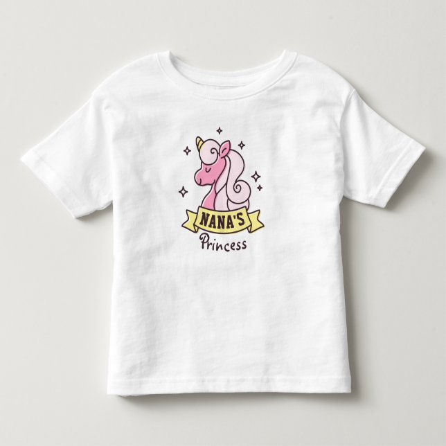 Camiseta De Bebé La princesa Girls Shirt de Nana (Anverso)