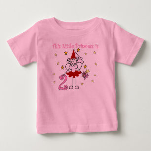 Camiseta De Bebé La Princesa Pequeña Segundo Cumpleaños