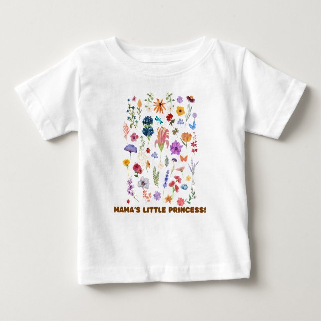 Camiseta De Bebé La Princesita de Mamá (Anverso)