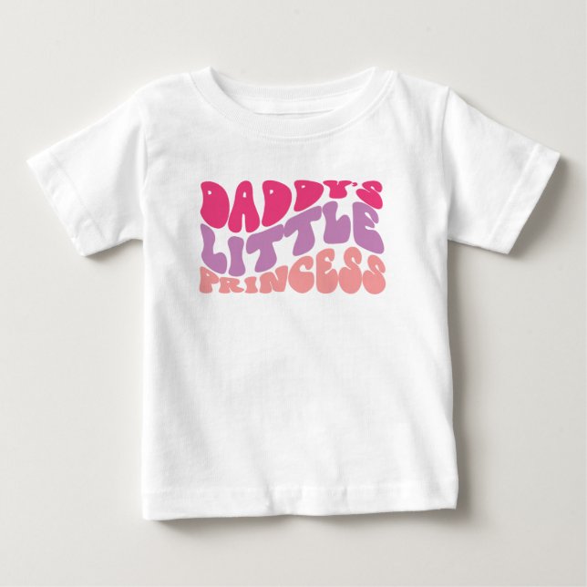 Camiseta De Bebé La princesita de papá (Anverso)