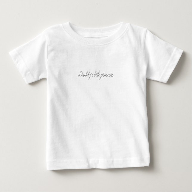 Camiseta De Bebé La princesita de papá (Anverso)