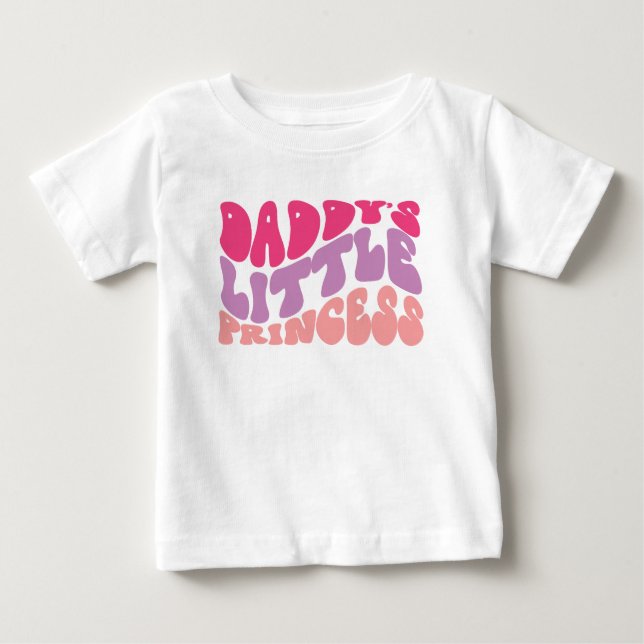 Camiseta De Bebé La princesita de papi (Anverso)