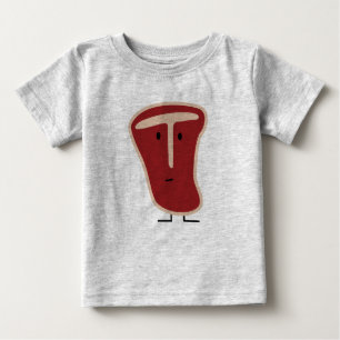 Camiseta De Bebé la proteína de la carne del filete del T-hueso as