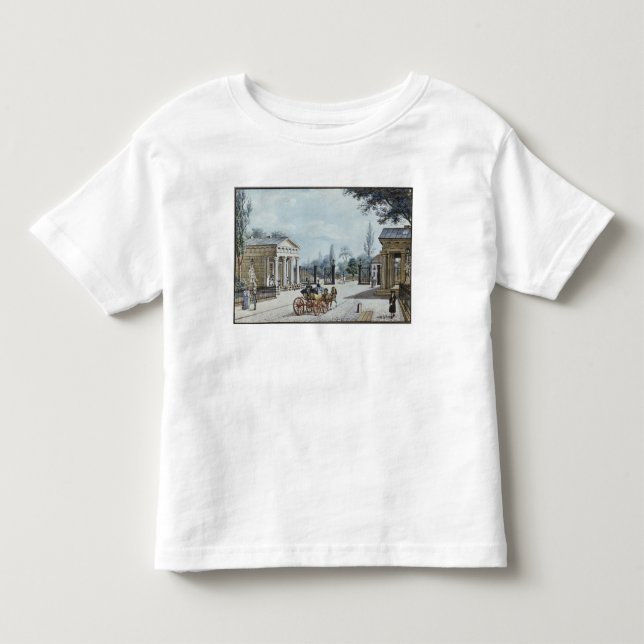 Camiseta De Bebé La puerta de Leipzig, Berlín (Anverso)