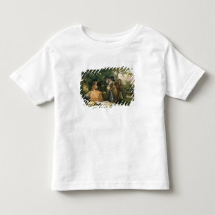 Camiseta De Bebé La refracción del pescador (aceite en lona)