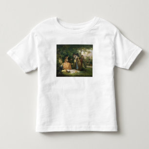 Camiseta De Bebé La refracción del pescador (aceite en lona)