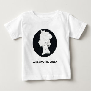Camiseta De Bebé La reina Elizabeth II, vive de largo la reina