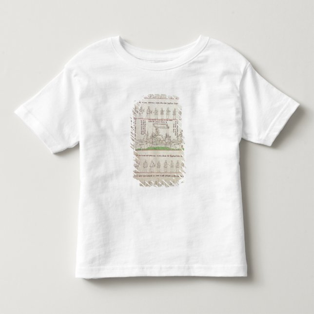 Camiseta De Bebé La reina en su litera (Anverso)