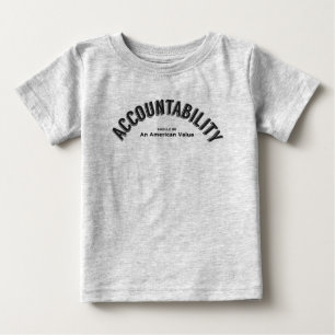 Camiseta De Bebé La responsabilidad debe ser un valor americano