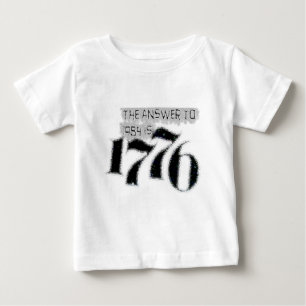 Camiseta De Bebé La respuesta a 1984 es 1776
