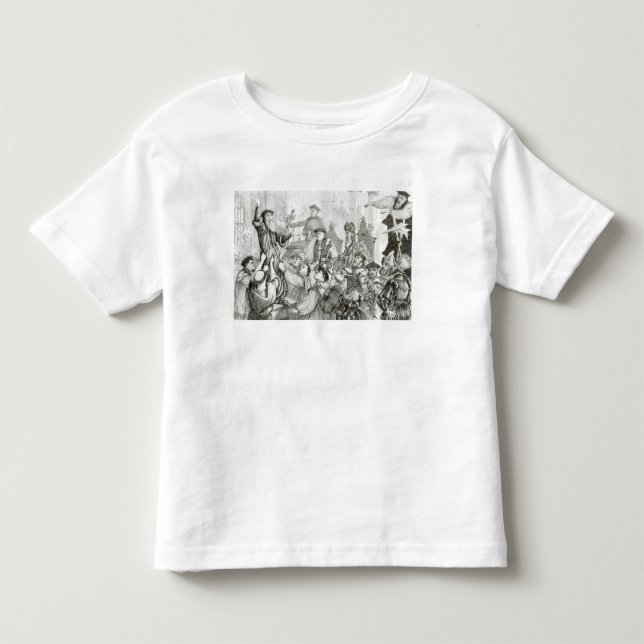 Camiseta De Bebé La retractación del arzobispo Cranmer (Anverso)