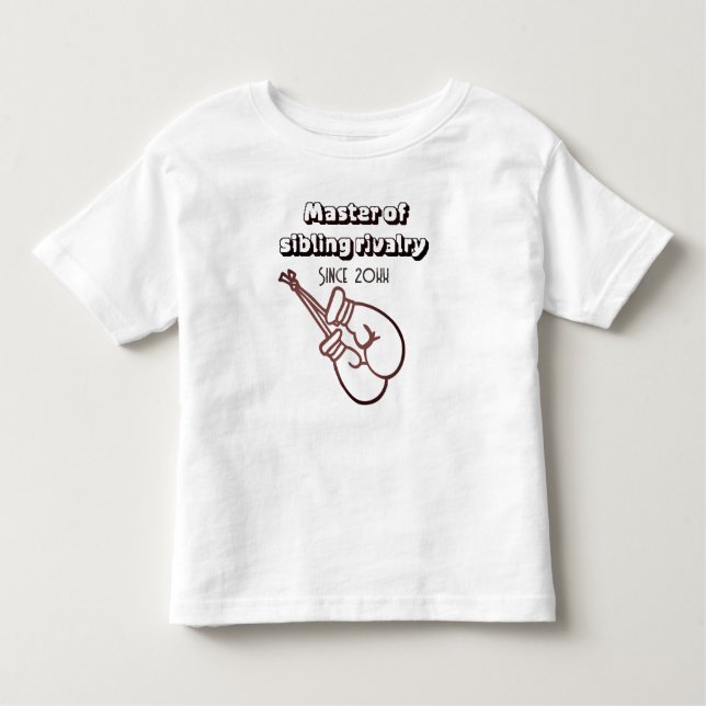 Camiseta De Bebé La rivalidad de los hermanos Cute (Anverso)