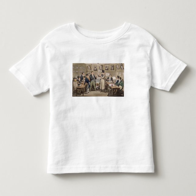 Camiseta De Bebé La sala de Cribb: Tom que introduce Jerry y la (Anverso)