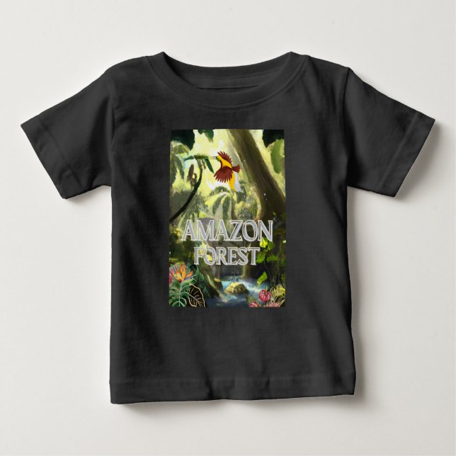 Camiseta De Bebé La selva amazónica - La selva amazónica (Anverso)