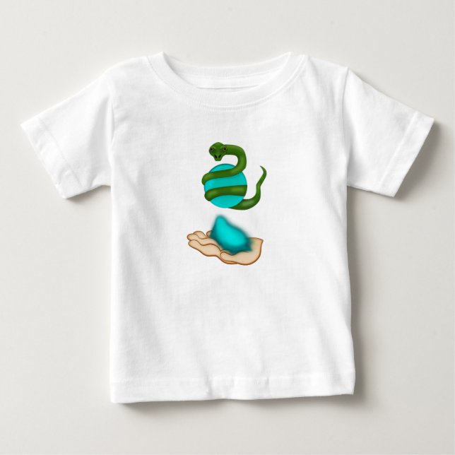Camiseta De Bebé La serpiente (Anverso)