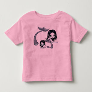 Camiseta De Bebé La sirena madre y la camisas infantiles