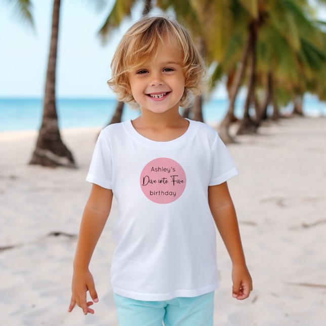 Camiseta De Bebé La Sirenita se sumerge en los cinco cumpleaños (Subido por el creador)
