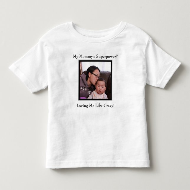 Camiseta De Bebé La superpotencia de mamá (Anverso)