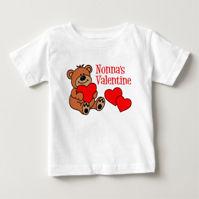 Camiseta De Bebé La tarjeta del día de San Valentín de Nonna (Anverso)