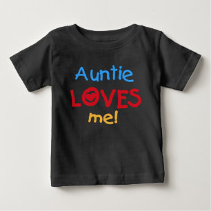 Camiseta De Bebé La tía me ama