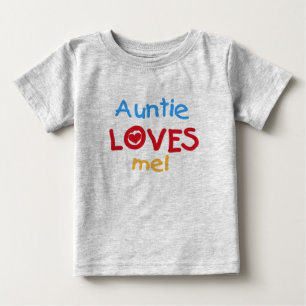 Camiseta De Bebé La tía me ama