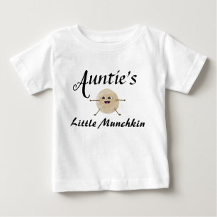 Camiseta De Bebé La tía pequeña Munchkin sobrina sobrina sobrino 