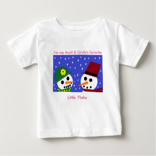 CAMISETA DE BEBÉ LA TÍA Y EL TÍO FAVORITO PEQUEÑO BEBÉ TEE