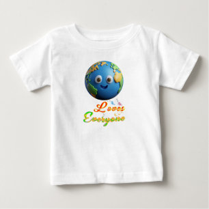 Camiseta De Bebé La Tierra Ama a Todos