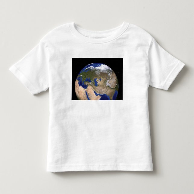 Camiseta De Bebé La Tierra de la Próxima Generación del Mármol Azul (Anverso)