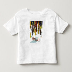 Camiseta De Bebé La tierra de la sol - esquís que se colocan en