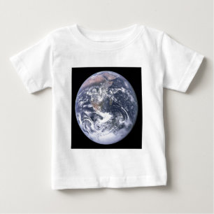 Camiseta De Bebé "La Tierra del Mármol Azul" parece del Apolo 17